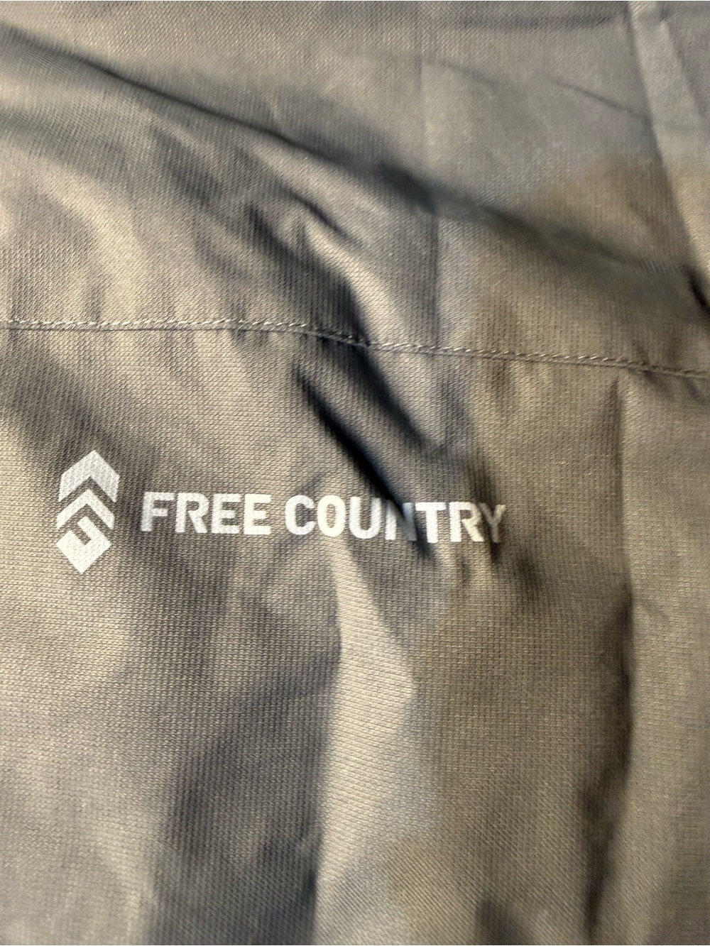 Free Country Men's Dark beige gray jacket with Logo